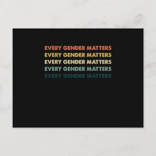 Every Gender Equality Social Justice Human Rights  Postcard