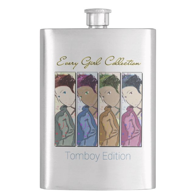 Every Girl Collection: Tomboy Edition Hip Flask (Front)