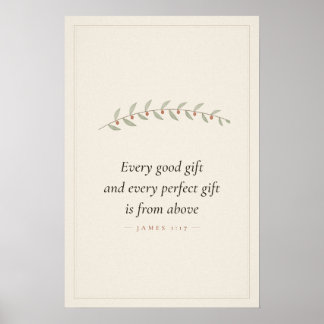 Every Good Gift James 1 17 Christian Wall Art