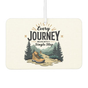 Every Journey Start With a Single Step Hiking Air Freshener