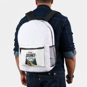 Every Journey Start With a Single Step Hiking Printed Backpack
