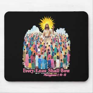 Every Knee Shall Bow Christian Easter Day Mouse Pad