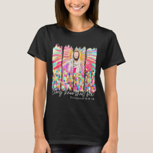 Every Knee Shall Bow Christian Jesus Bible Verse E T-Shirt