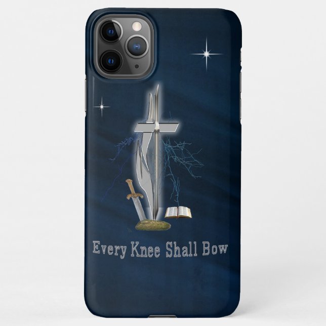 Every knee shall bow  iPhone case (Back)