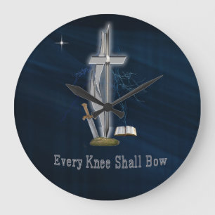 Every knee shall bow  large clock