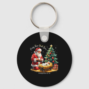 Every Knee Shall Bow Philipans 2_10 Christmas Keychain