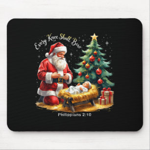 Every Knee Shall Bow Philipans 2_10 Christmas  Mouse Pad