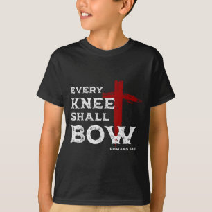 Every Knee Shall Bow Romans 14_11 Christian Jesus T-Shirt