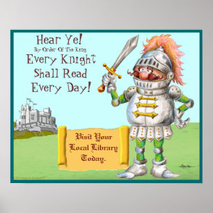 Every Knight Shall Read Every Day Poster