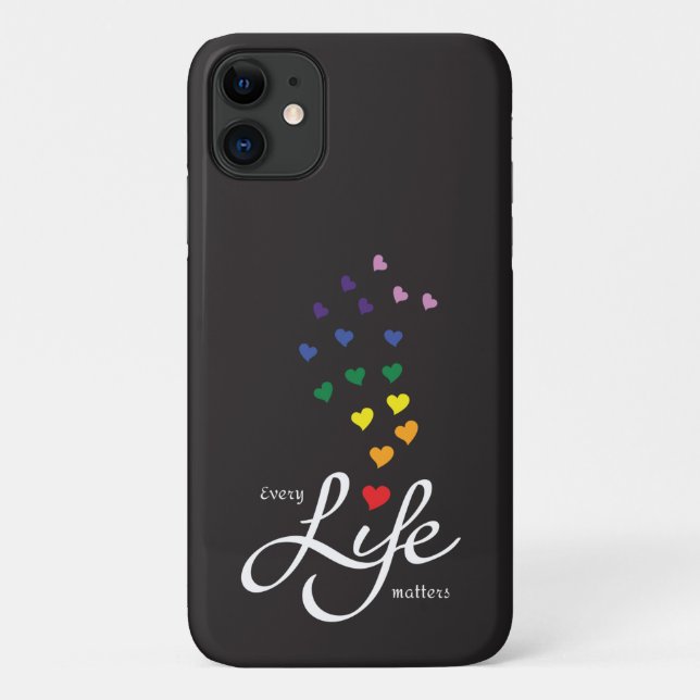 Every life matters - rainbow colours- Case-Mate iPhone case (Back)