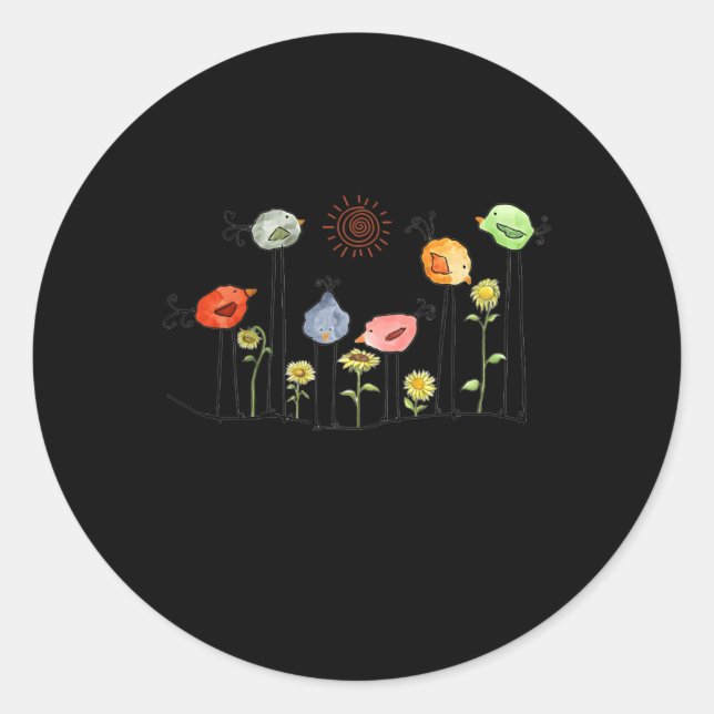 Every Little Thing Is Gonna Be Alright Bird And Classic Round Sticker (Front)