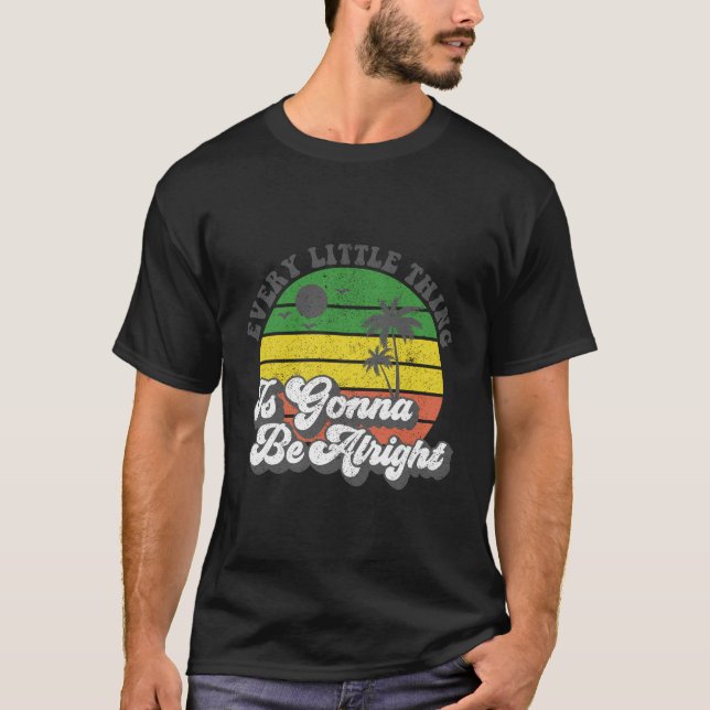 Every Little Thing Is Gonna Be Alright Jamaica Wom T-Shirt (Front)