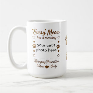 Every Meow Has a Meaning – Cute Cat Lover Mug