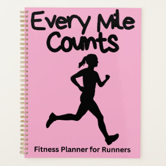 Every Mile Counts Customizable runner gifts Planner