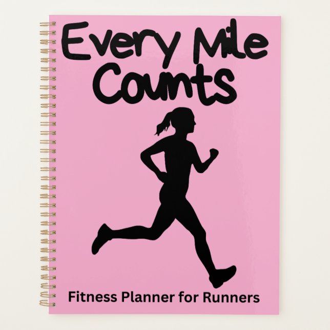  Every Mile Counts Customizable runner gifts     Planner (Front)