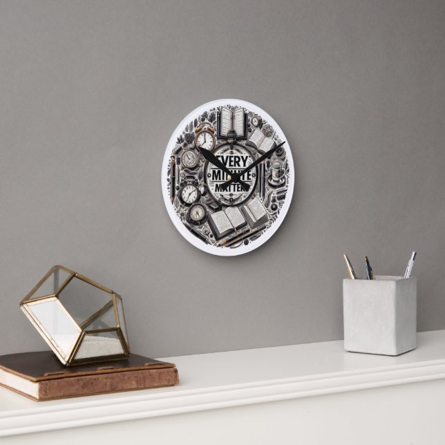 Every Minute Matters Round Clock (Office)