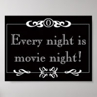 Every Night Is Movie Night Poster