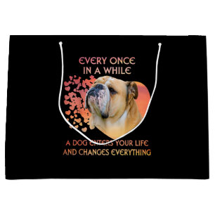 Every Once In A While A Dog Enters Your Life Large Gift Bag