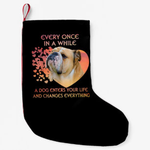 Every Once In A While A Dog Enters Your Life Small Christmas Stocking