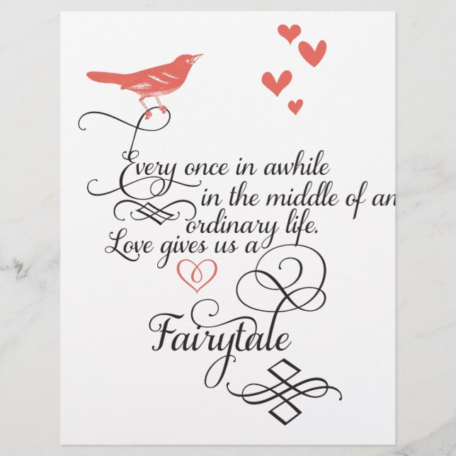 Every once in awhile in an ordinary life. (Front)