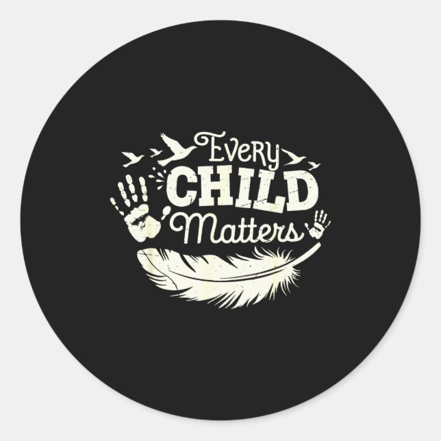 Every Orange Day Child Kindness Anti Bully  Classic Round Sticker (Front)