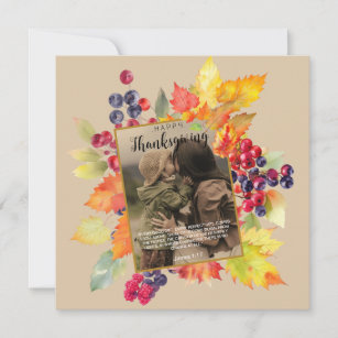 Every Perfect Gift Thanksgiving Photo Cards 