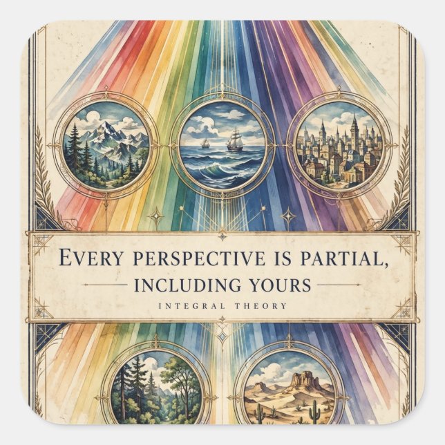 Every Perspective Is Partial — Integral Sticker (Front)