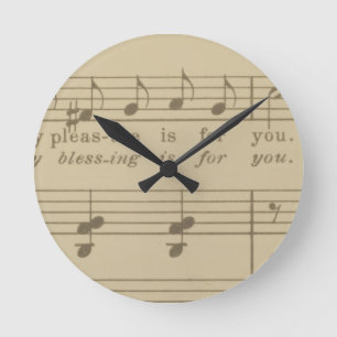 Every Pleasure Is For You Round Clock