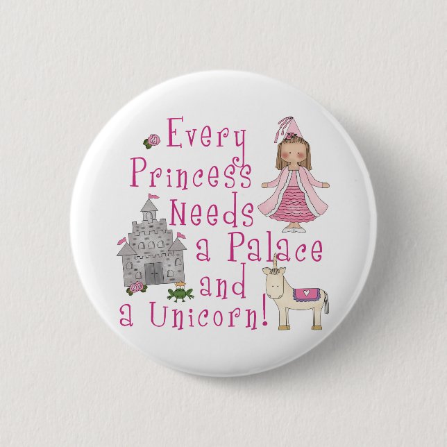 Every Princess 2 Inch Round Button (Front)