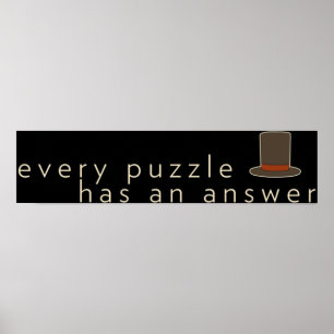 every puzzle has an answer Professor Layton Poster