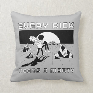 Every Rick Needs A Morty Throw Pillow