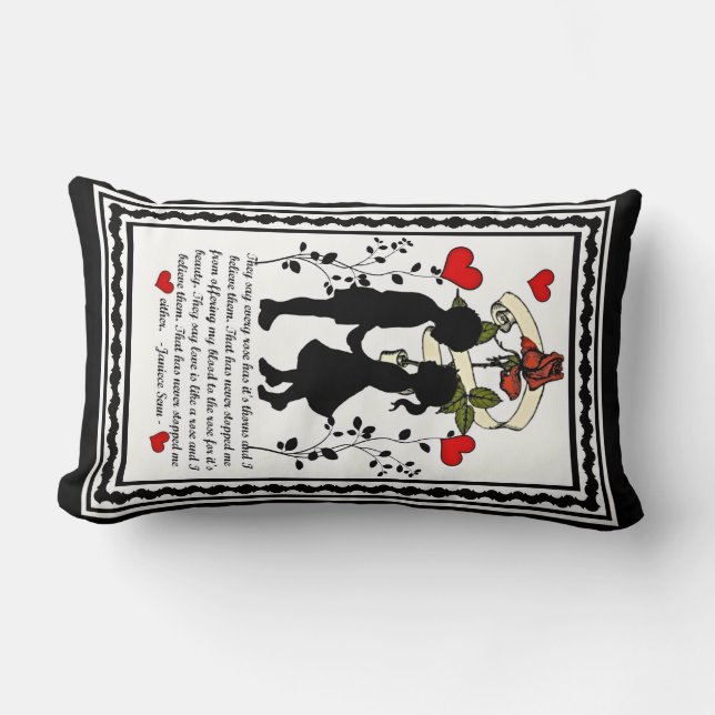 Every Rose Has It's Thorns Lumbar Pillow (Front)