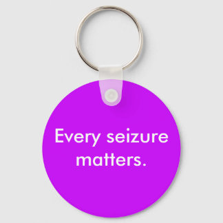 Every seizure matters keychain