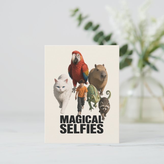 Every Selfie is a Magical Encounter Postcard (Standing Front)