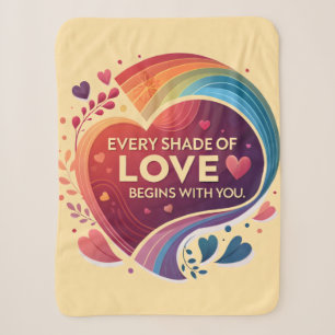 Every Shade of Love Sherpa Blanket
