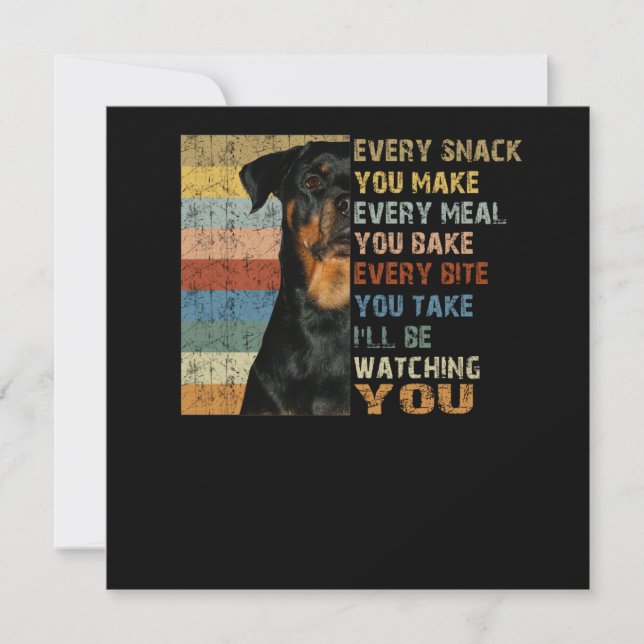 Every snack you make every meal you bake invitation (Front)