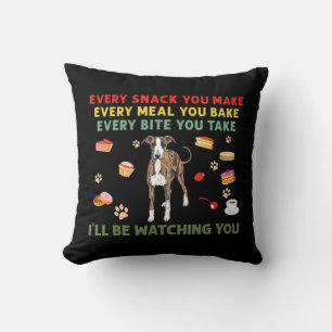 Every snack you make every meal you bake italian g throw pillow