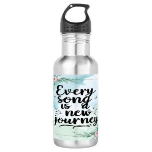 Every Song Is A New Journey 3 water bottle