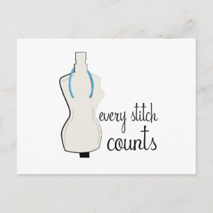 Every Stitch Postcard