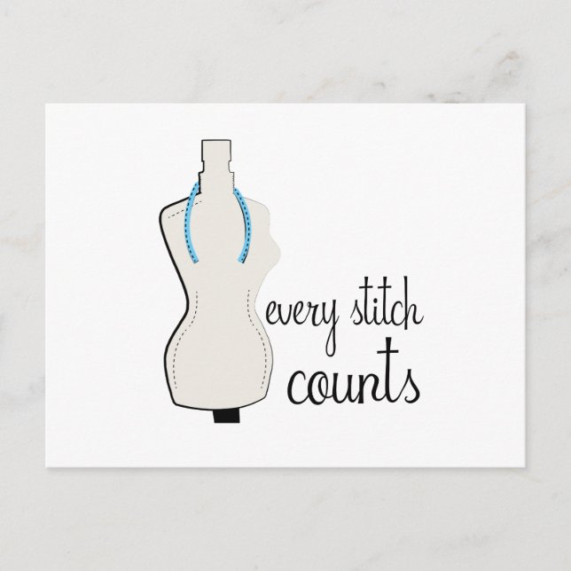 Every Stitch Postcard (Front)