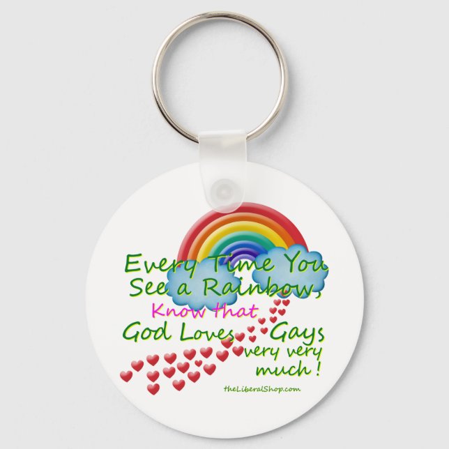Every time You see A Rainbow Keychain (Front)