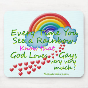 Every Time You See a Rainbow Mouse Pads