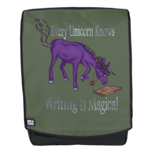 Every Unicorn Knows Writing Is Magical Backpack