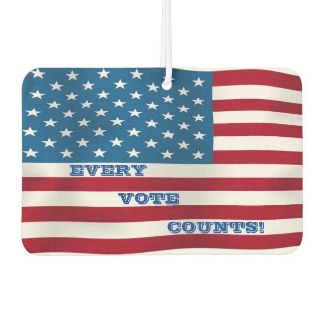 Every Vote Counts! - Air Freshener (Front)