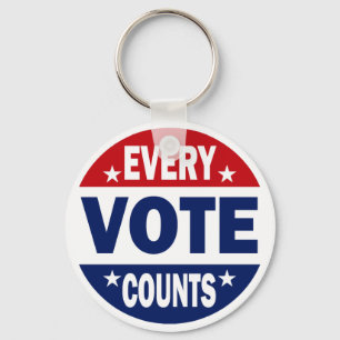 Every Vote Counts Keychain