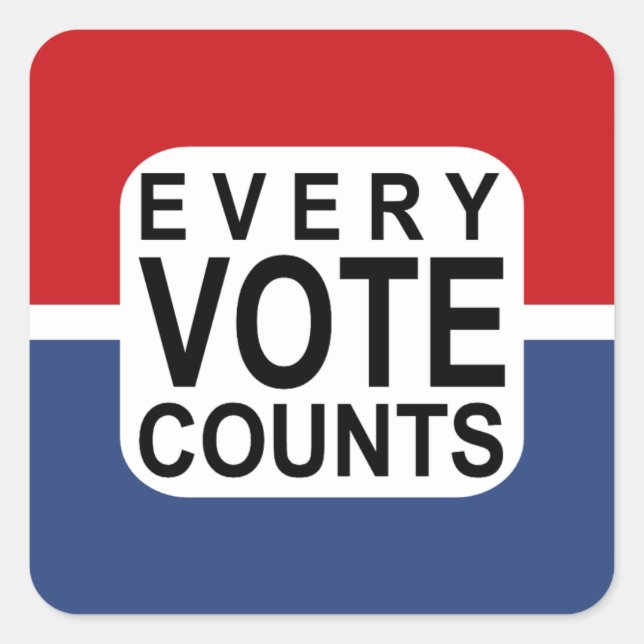 Every Vote Counts sticker (Front)