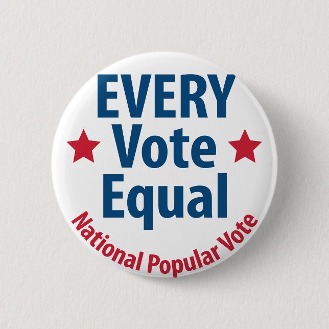 Every Vote Equal Button (Front)
