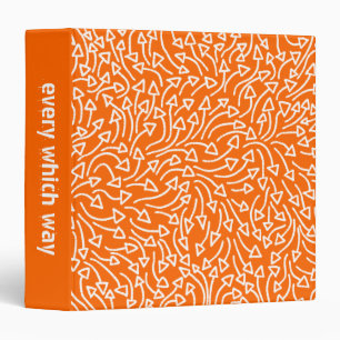 Every Which Way (1.5in) - White on Orange Binder