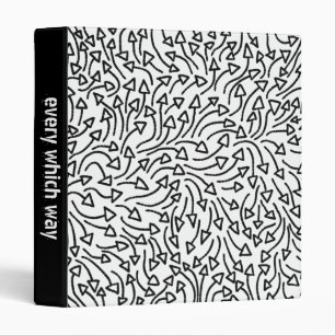 Every Which Way (1in) - Black on White Binder