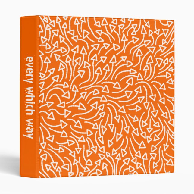Every Which Way (1in) - White on Orange Binder (Front/Spine)